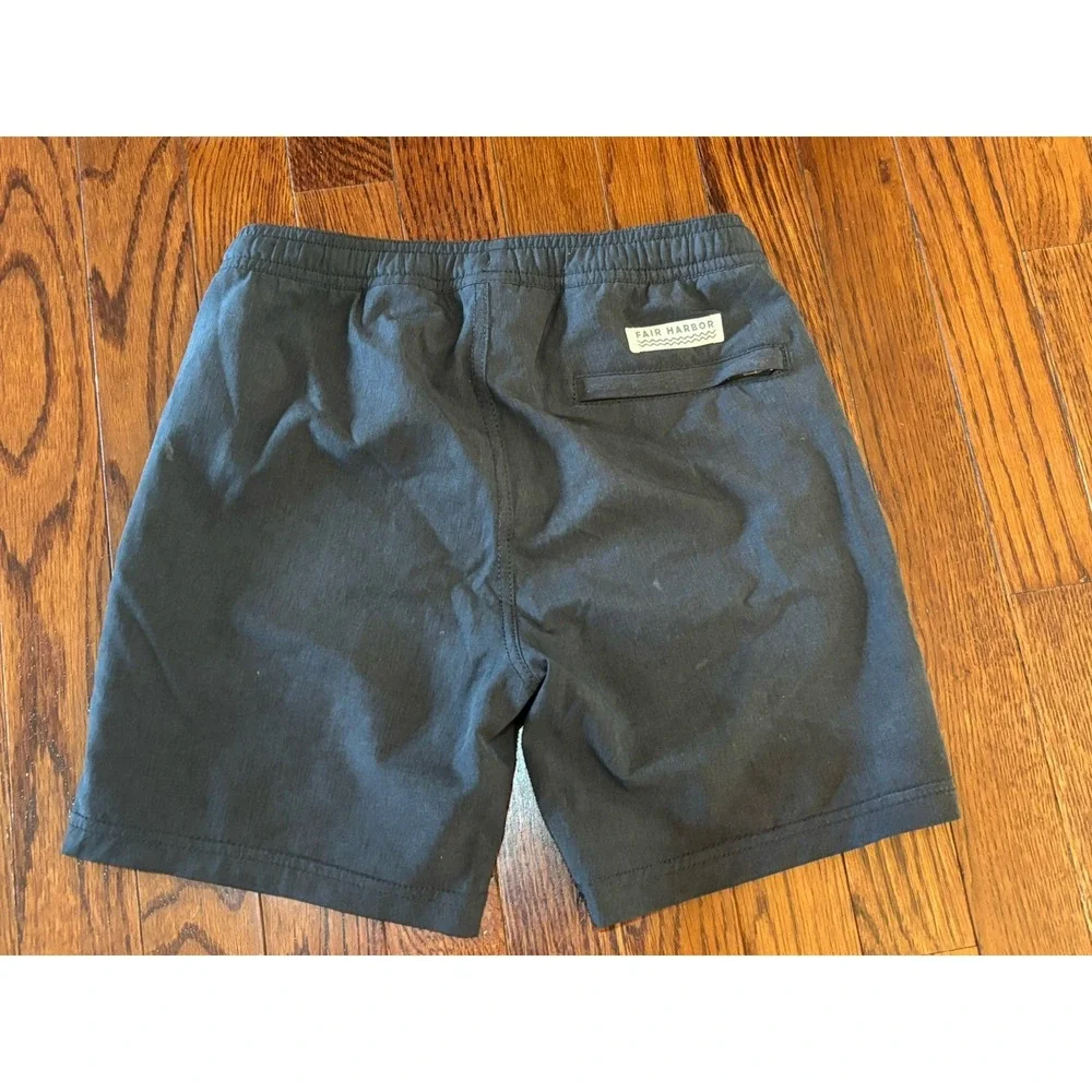Fair Harbor Shorts Swim Trunks Lined Elastic Waist Drawstring Boys‎ Youth Small